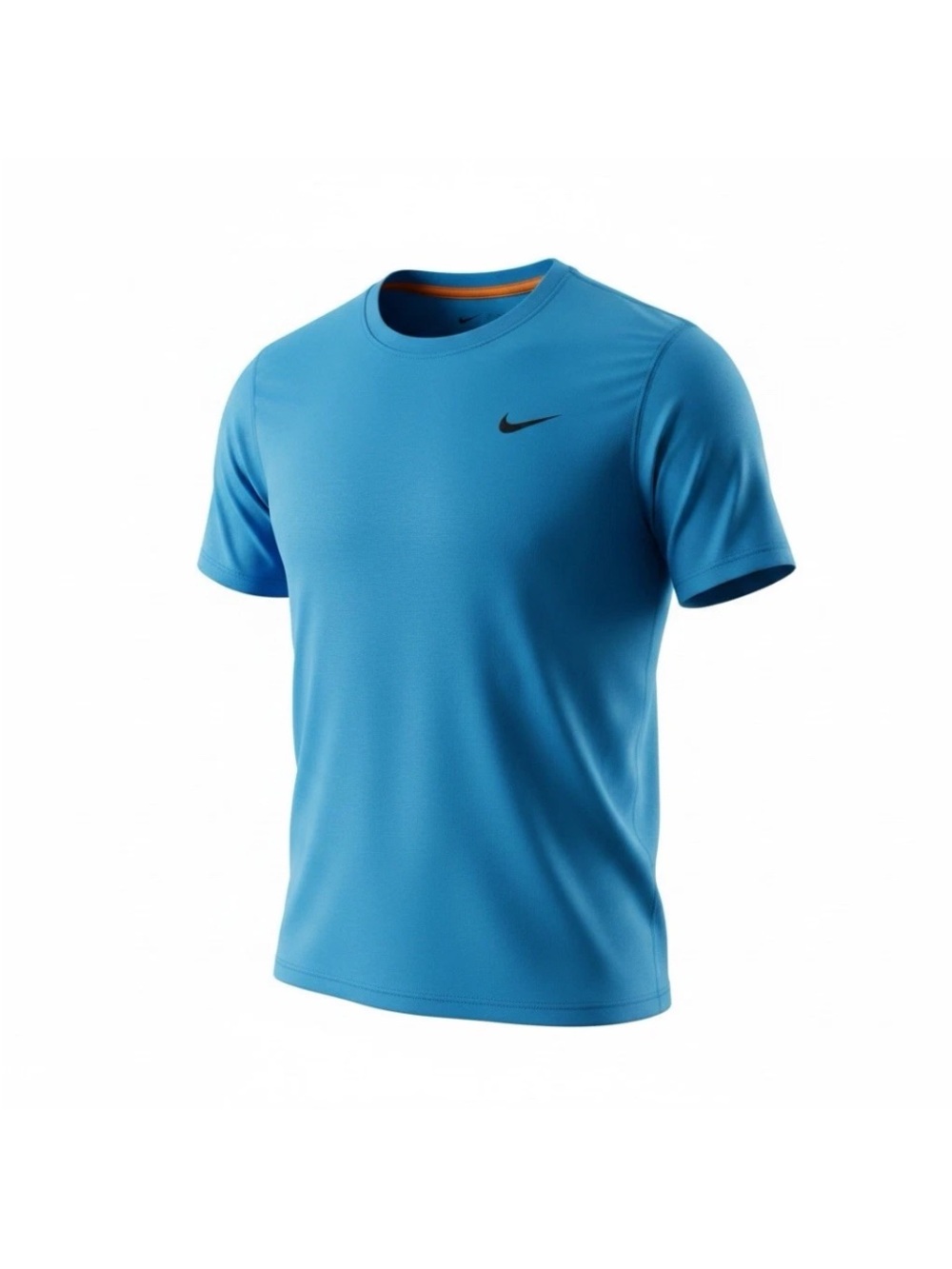 Nike Men’s Short-Sleeve Athletic Tee in Blue with Black Swoosh